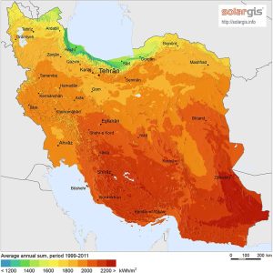 ایران و پتانسیل توان فتوولتائیک