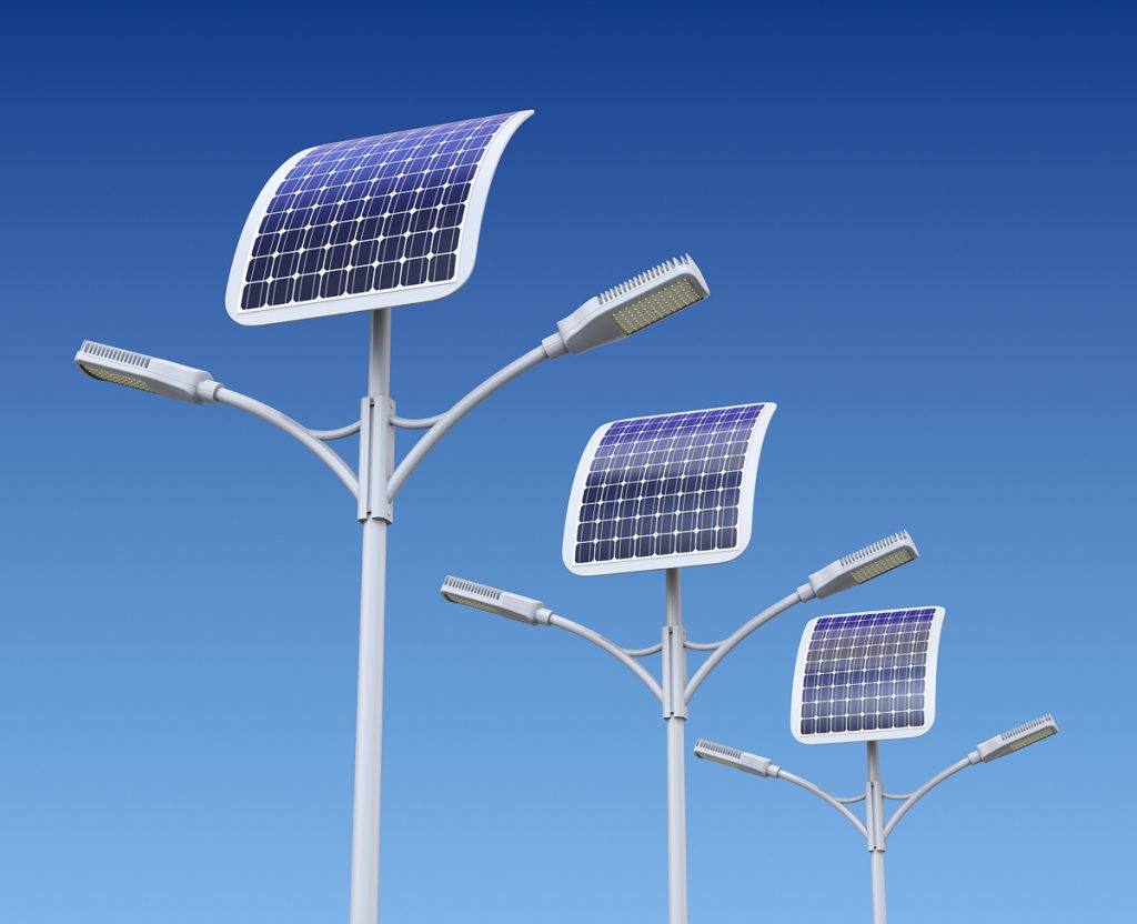 لامپ خیابانی خورشیدی solar street light